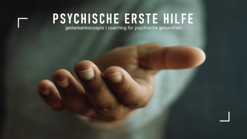 Hand mit Titel